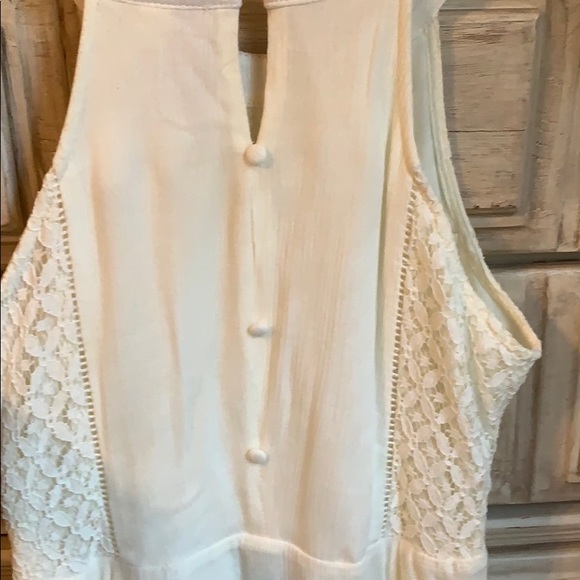 White Midi Dress with Lace! - Picture 4 of 4